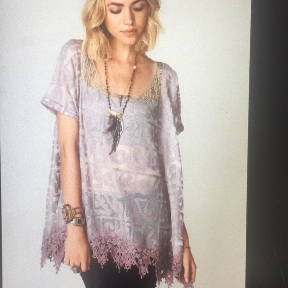 Free People Tunic with Gold Embellished